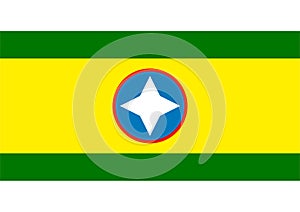 Flag of Bucaramanga Colombia photo