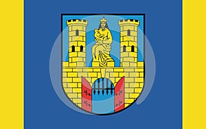 Flag of Burg bei Magdeburg in Saxony-Anhalt, Germany