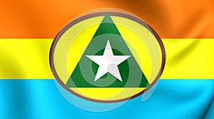 Flag of Cabinda Province, Angola. photo