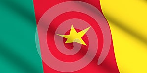 Flag of Cameron cameroonian