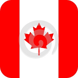 Flag Canada illustration vector eps