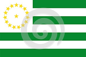 Flag of Caqueta Department (Republic of Colombia, South America) Caquet photo