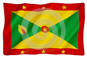 Flag of the Caribbean island of Grenada