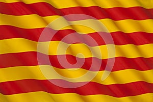 Flag of Catalonia - Spain - Europe photo