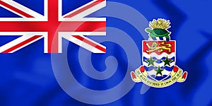 Flag of the Cayman Islands. 3D Illustration.