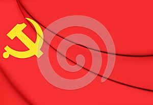 Flag of Chinese Communist Party.