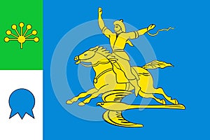 Flag of the city of Salavat. Bashkiria. Russia