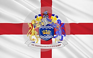 Flag of city Sunderland, England