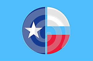 Flag of Collin County in Texas in United States