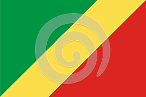 Flag Of Congo-Brazzaville, Congo-Brazzaville flag, National flag of Congo-Brazzaville