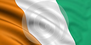 Flag Of Cote D'Ivoire photo