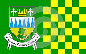 Flag of County Kerry is a county in Ireland