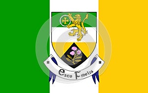 Flag of County Offaly is a county in Ireland photo