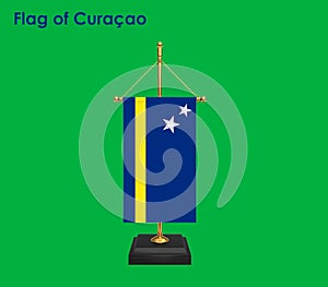 Flag Of Curacao, Flag Of Curacao flag, National flag of Flag Of Curacao. Table flag of CuraÃ§ao