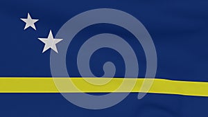 flag Curacao patriotism national freedom, seamless loop