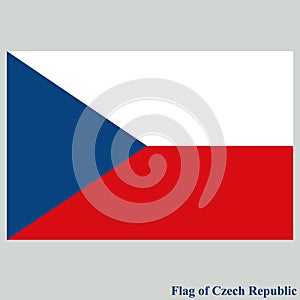 Flag of Czech Republic. Illustration