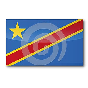 Flag of the democratic Republic Congo