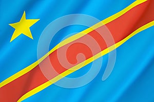 Flag of the Democratic Republic of the Congo