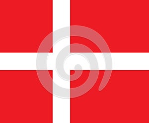 Flag of Denmark oficial colors and proportions photo