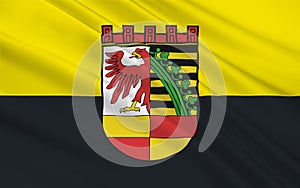 Flag of Dessau in Saxony-Anhalt, Germany