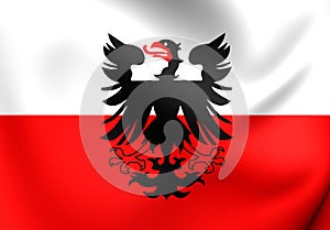 Flag of Deventer City, Netherlands.