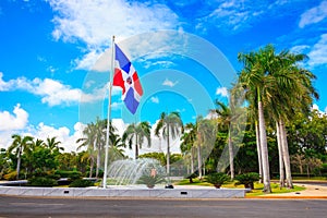 Flag of Dominican Republic, Punta Cana