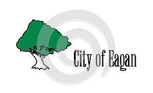 Flag Of Eagan City Minnesota