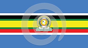 Flag of The East African Community EAC. The East African Community EAC is an intergovernmental organisation composed of six co