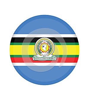 Flag of The East African Community EAC. The East African Community EAC is an intergovernmental organisation composed of six co