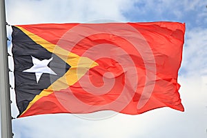 Flag of East Timor photo