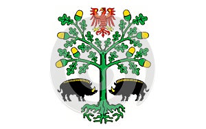 Flag of Eberswalde of Barnim is a district in Brandenburg, Germany