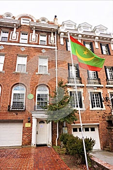 Flag Embassy of Mauritania