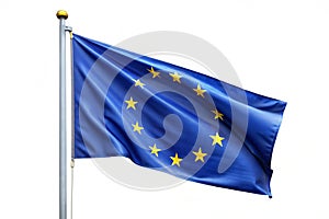 Flag of European Union on White Background photo