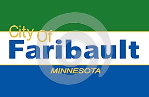 Flag Of Faribault City Minnesota