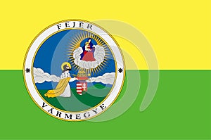 Flag of Fejer County in Hungary