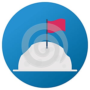 Flag Flat background vector icon which can easily modify or edit photo