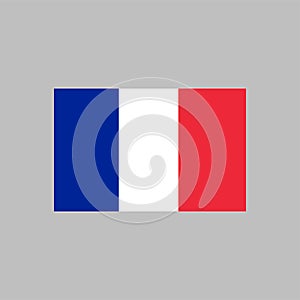 Flag of France color line element. Vector element for web page