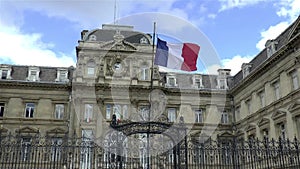 Flag of France at the Prefecture de Lille building