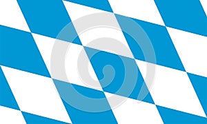 Flag of Free State of Bavaria (Federal Republic of Germany, Bundesrepublik Deutschland) Freistaat or Freistoot Bayern photo