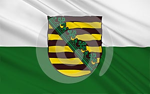 Flag of Free State of Saxony, Germany