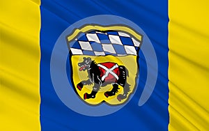 Flag of Freising city in Bavaria, Germany