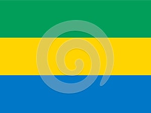 The flag of Gabon