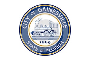 Flag of Gainesville in Florida, USA