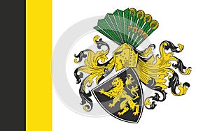 Flag of Gera of Thuringia, Germany