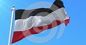 Flag of German Reich. Loop