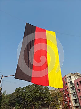Flag of Germany flying at calcutta due to fifa World cup 2022