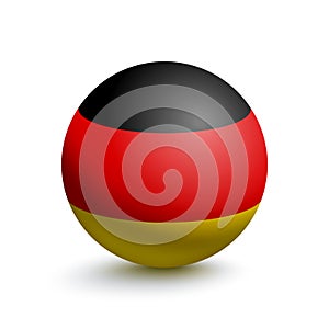 Flag of Germany in the form of a ball