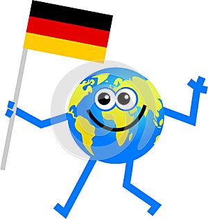 Flag globe