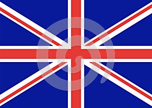 Flag of great Britain, official state. A distinctive sign of the English United Kingdom. Vector color. flag of England.