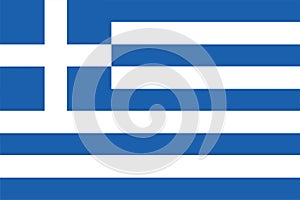 Flag of Greece vector illustration photo